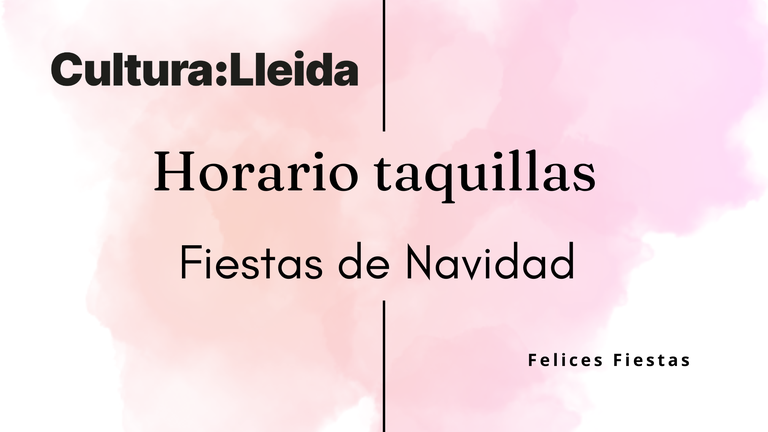 HORARIOS TAQUILLA NAVIDAD 2025